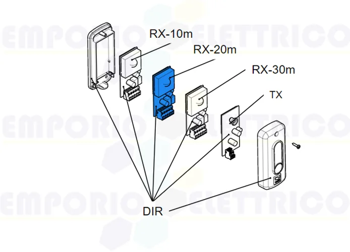 came ricambio scheda elettronica rx dir20 119rir138