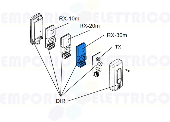 came ricambio scheda elettronica rx dir30 119rir139