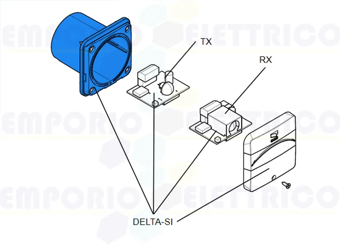 came ricambio base contenitore delta-si 119rir391