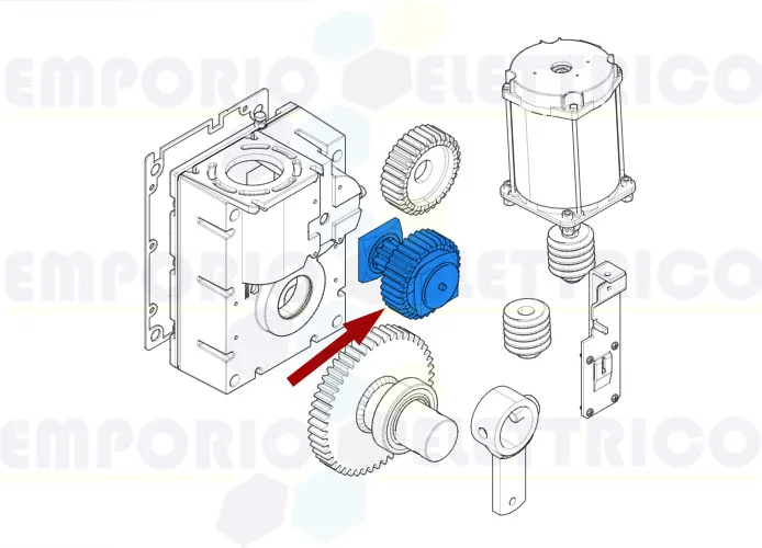 came ricambio gruppo prima riduzione gard 119rig051