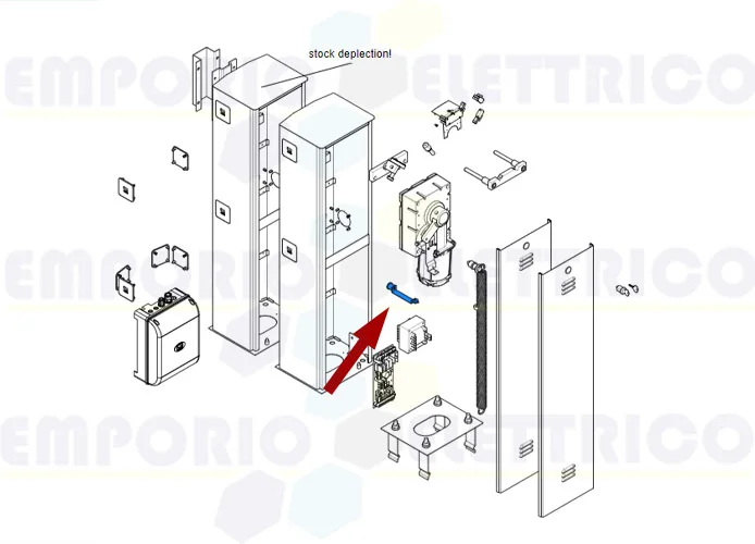 came ricambio gruppo serratura sblocco g2500 119rig089