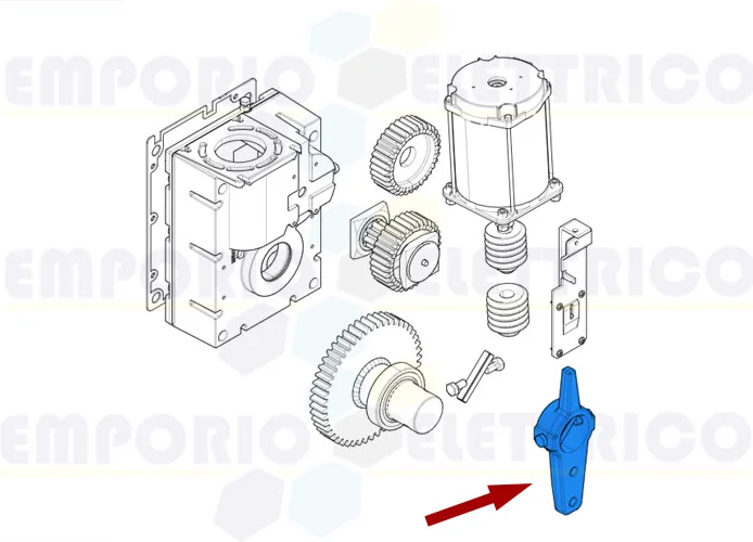 came ricambio braccio motoriduttore g6000-g5000 119rig222