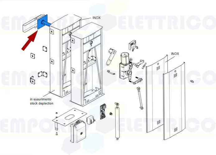 came ricambio albero movimentazione asta g6000 119rig064