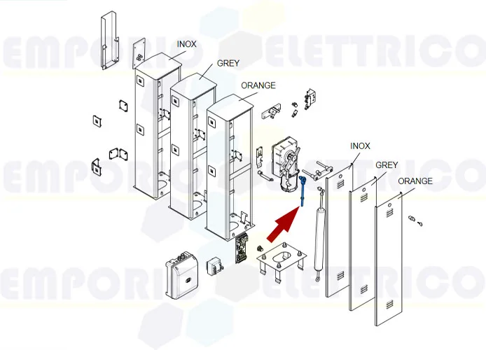 came ricambio tirante molla gard 119rig180