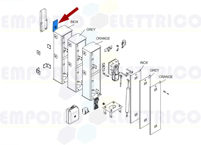 came ricambio supporto porta-asta g4000 119rig055