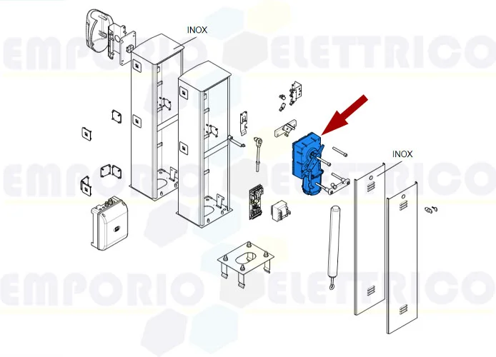 came ricambio motoriduttore g3250 g3750 119rig323