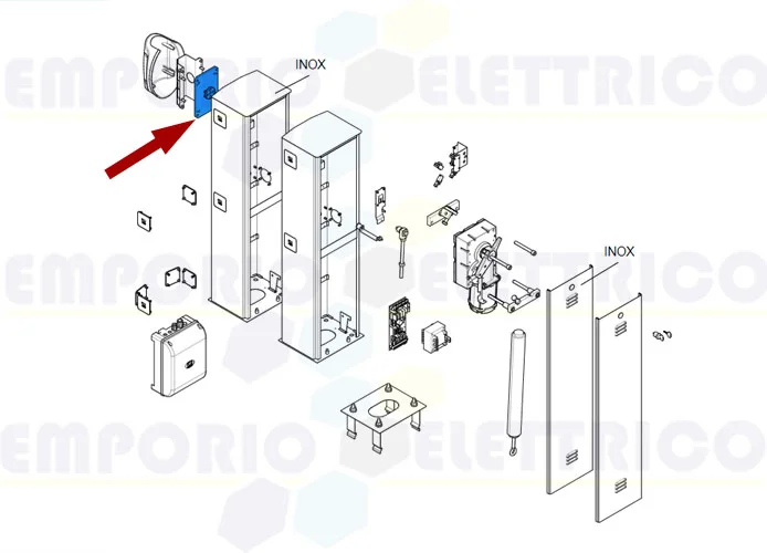 came ricambio piastra intermedia g3250 g3750 g3751 119rig326 