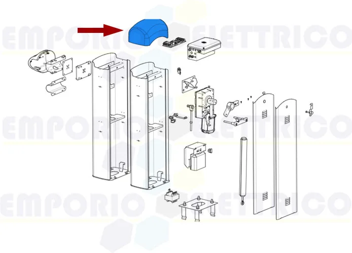 came ricambio coperchio barriera gard 3-4 119rig170 