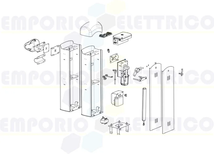 came ricambio confezione spine e viti gard 4-8 119rig207 