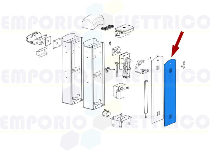 came ricambio sportello armadio g3000i g4040i 119rig410