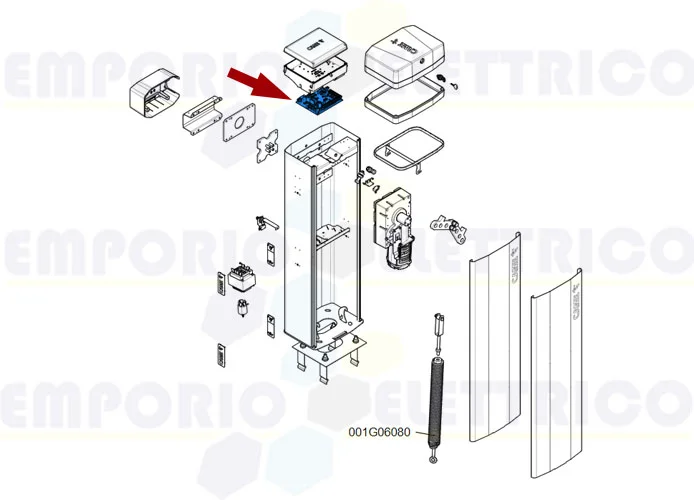 came ricambio scheda elettronica zl392 ver.b 88003-0083