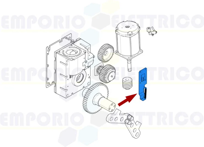 came ricambio gruppo leva sblocco barriera gt4 88003-0086