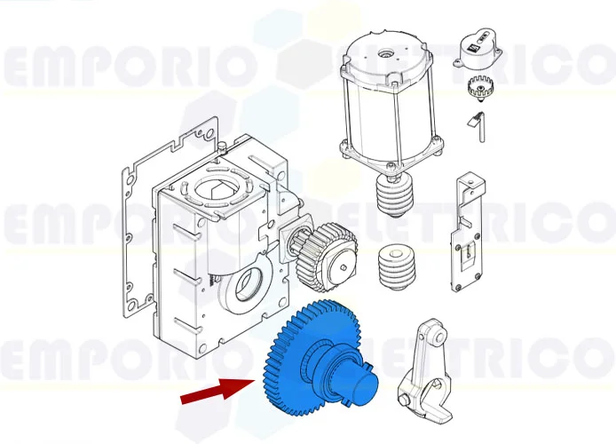 came ricambio albero lento g2080 g2081 119rig157