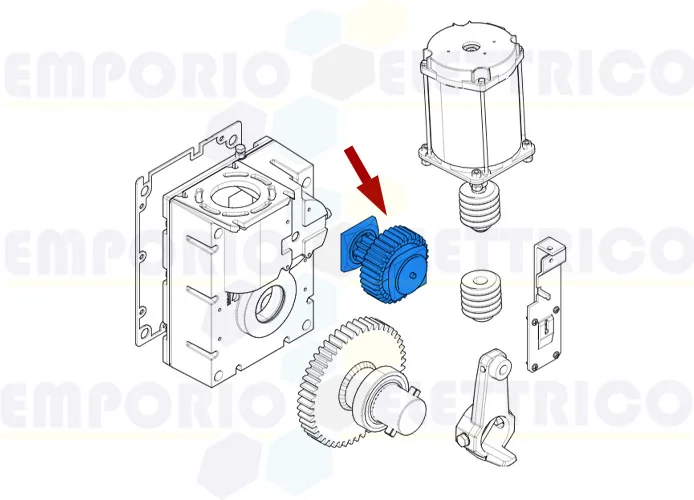 came ricambio gruppo prima riduzione g2080 g2080e 119rig152