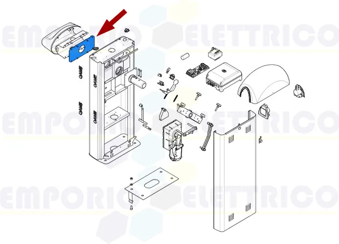 came ricambio piastra intermedia g2080 g2081 119rig131