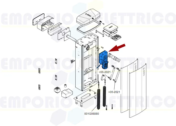 came ricambio motoriduttore gt8 88003-0105