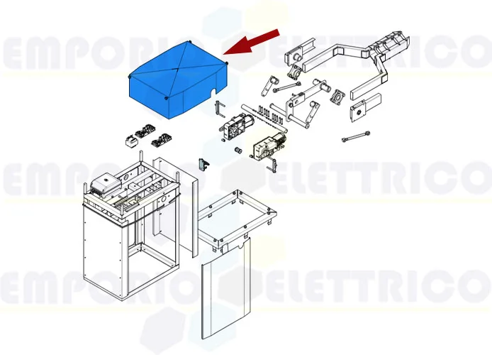 came ricambio coperchio armadio g12000 119rig110