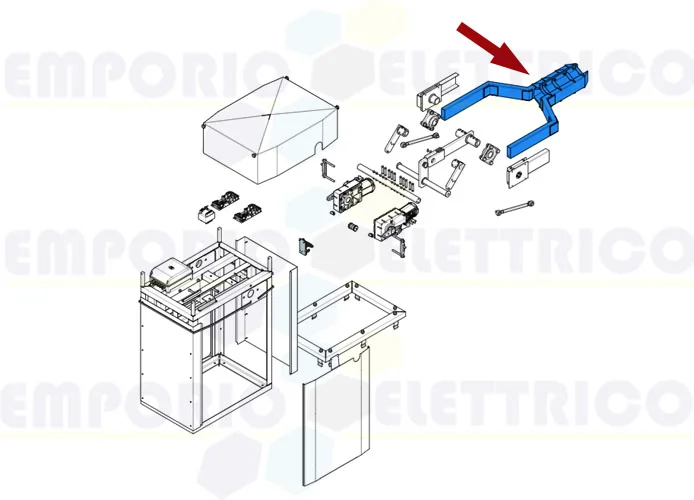 came ricambio forcella aggancio asta barriera g12000 119rig111