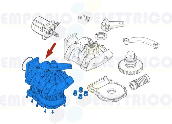 came ricambio gruppo riduttore frog a 119ria121