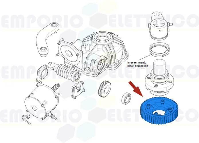 came ricambio corona albero lento frog plus 119ria111