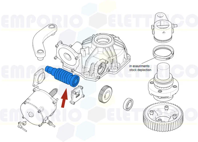 came ricambio vite senza fine frog plus 119ria114