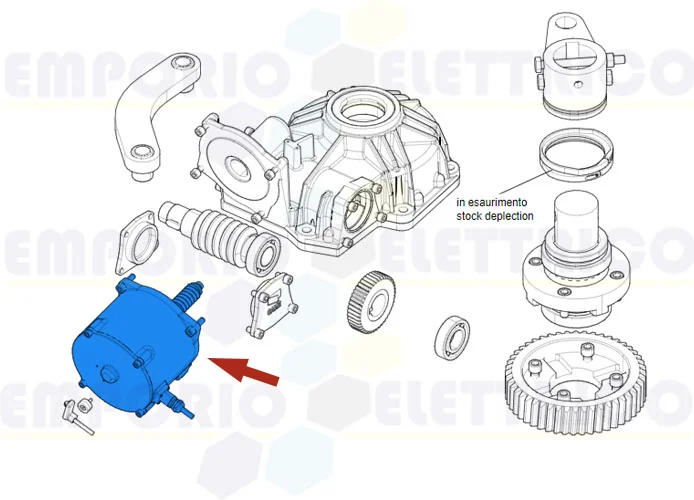 came ricambio gruppo motore frog pm6 119ria119