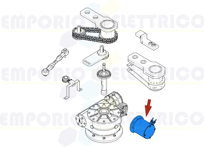 came ricambio gruppo motore frog-ms 119ria081