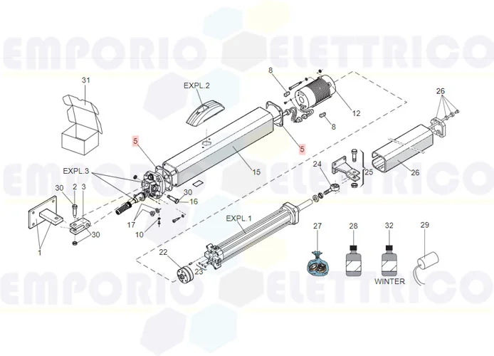 faac ricambio guarnizione serbatoio 84,7 x 84,7 mm 70991015