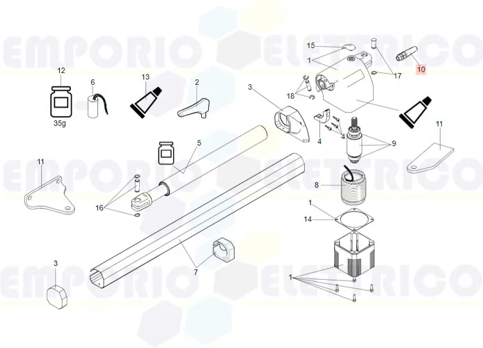 faac ricambio pressacavo *f0124a* 710919