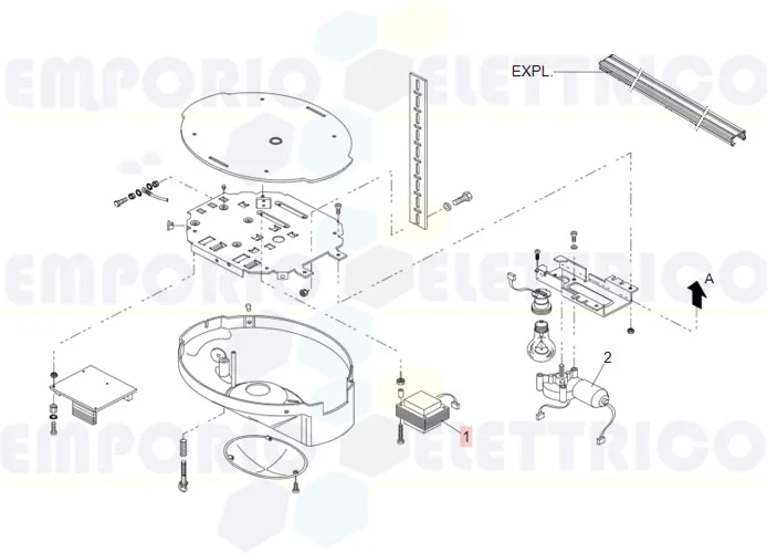 faac ricambio trasformatore d600/zodiac 60 7501265