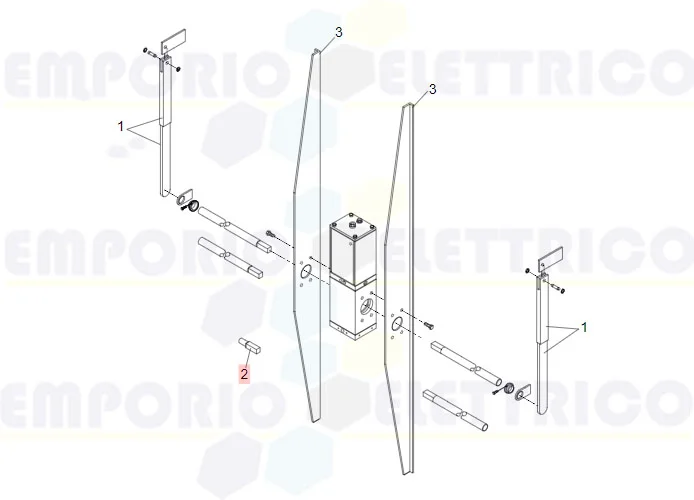 faac ricambio albero bascul.580 x ricambi 7180495