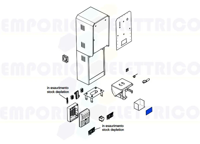 came ricambio originale sportello plexiglass armadio pse psu 119rig205