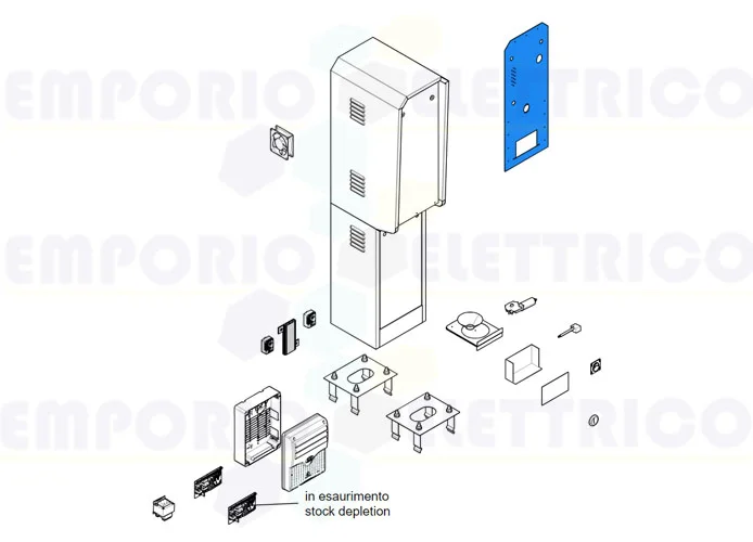 came ricambio originale pannello frontale serigrafato psu4000 119rig309