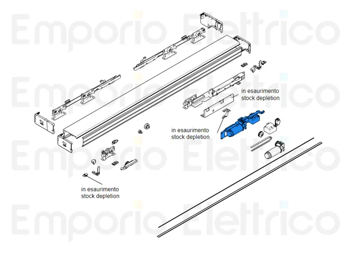 came ricambio originale gruppo motore completo sipario 119rip133