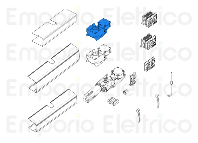 came ricambio originale motoriduttore per automazione sw2 119rip156