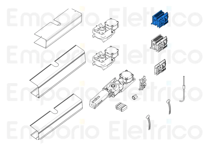 came ricambio originale quadro comando per automazione sw3 119rip154