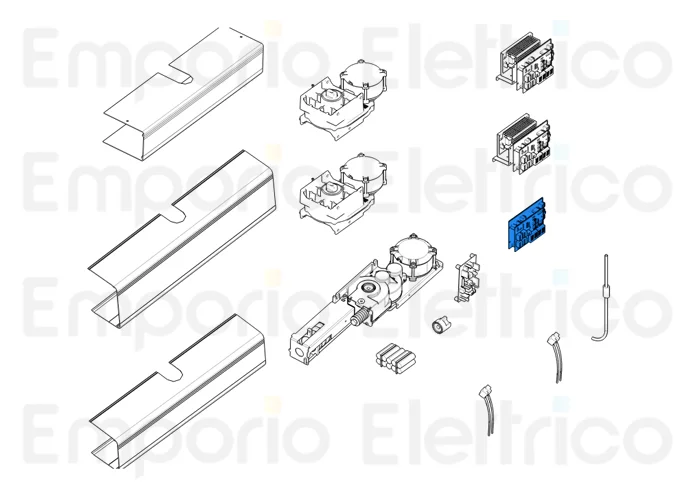 came ricambio originale scheda elettronica per automazione sw2/sw3 119rip155